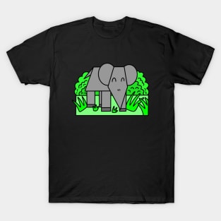 Funny geometric elephant T-Shirt